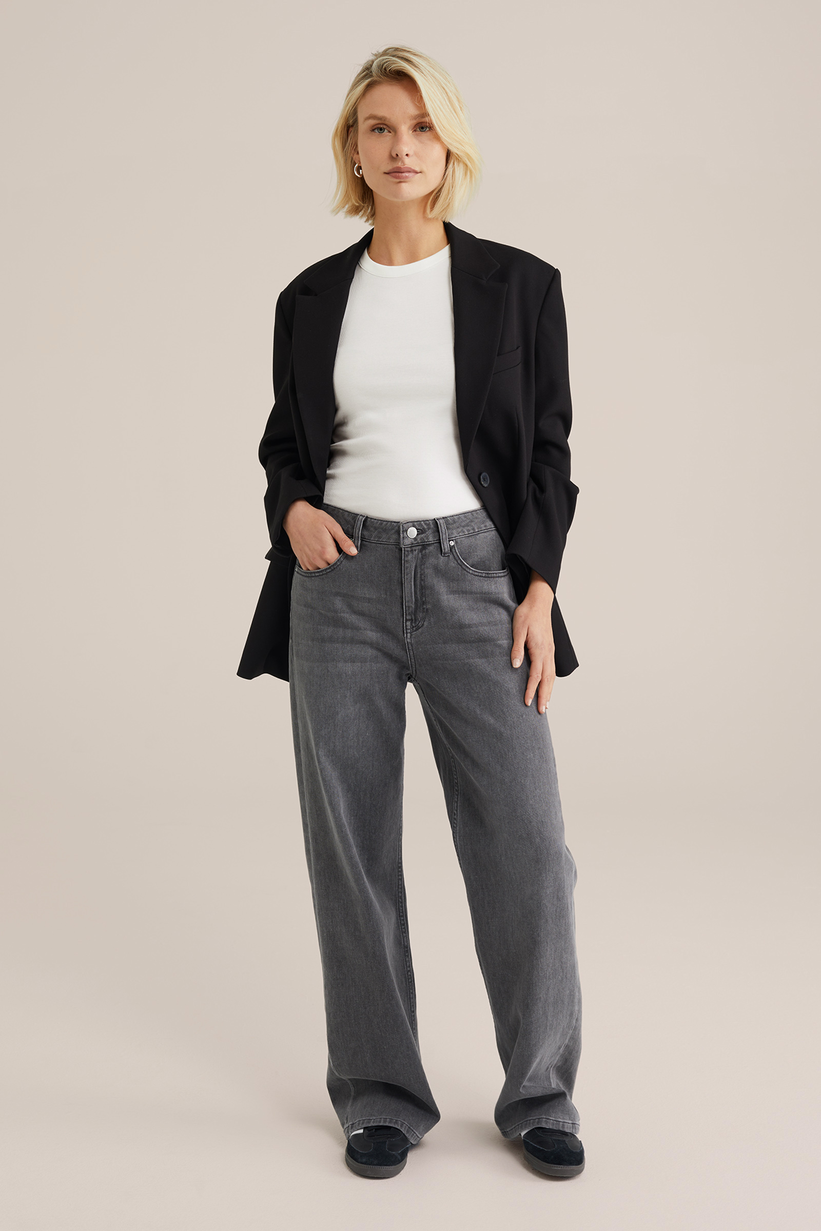 Dames tanktop van ribstof