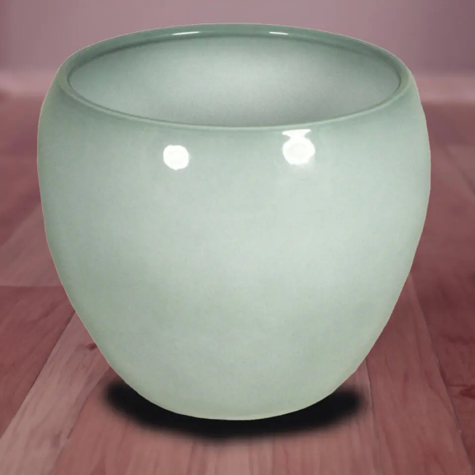 Floran Bloempot Rian - mistry groen - keramiek - 27 x 24 cm