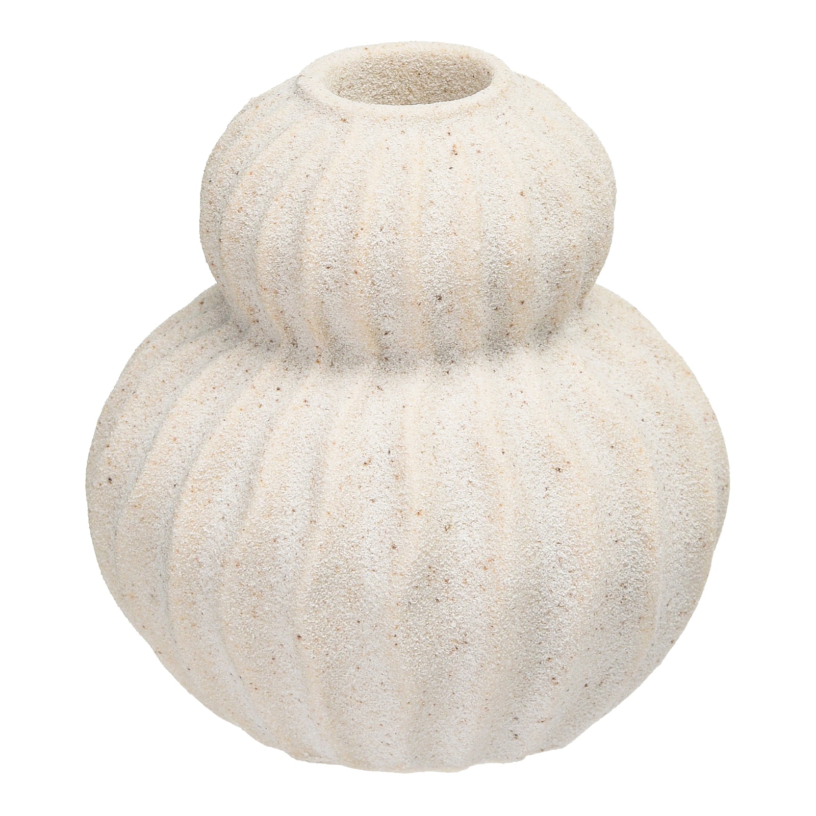 Stabkerzenhalter Curves Beige, ⌀ 10 cm, H 105 mm