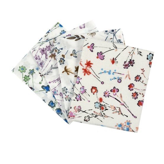 Sketchy Floral Cotton Fat Quarters 4 Pack