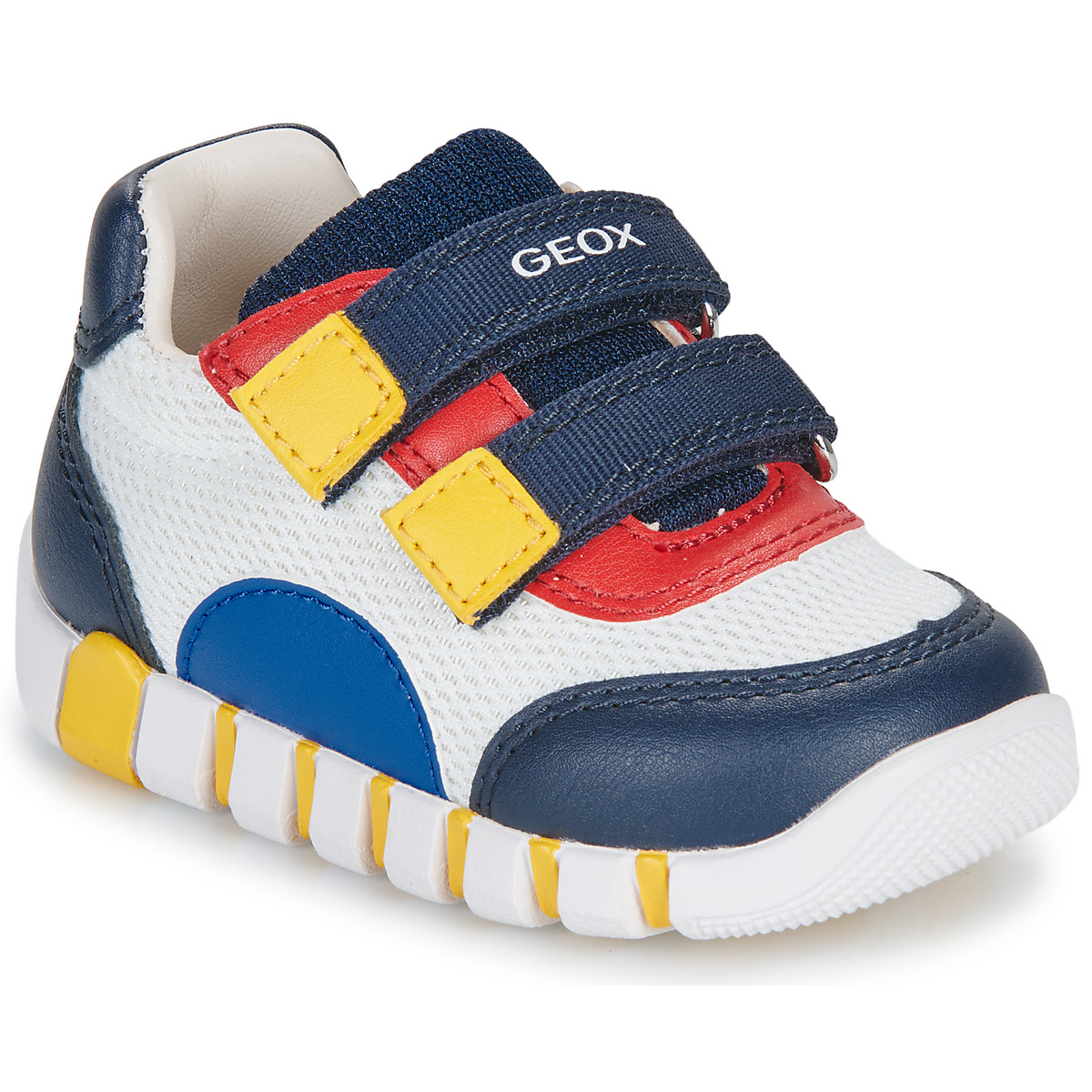Geox - B IUPIDOO BOY - White / Marine / Yellow