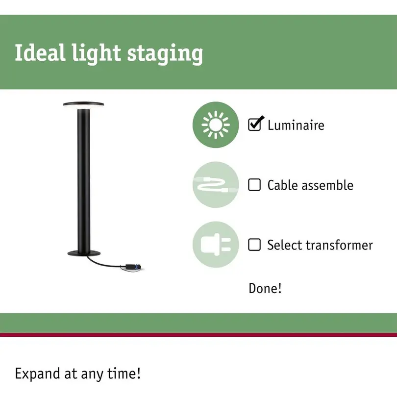 Outdoor Stehleuchte Plug & Shine