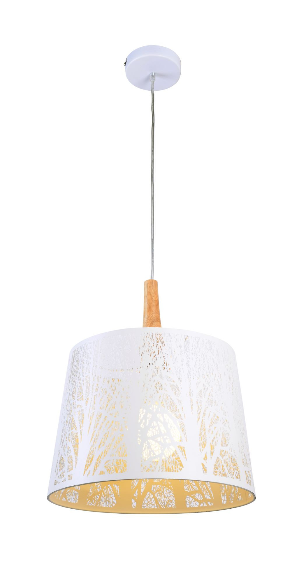 Lampa wisząca biała LANTERN 1xE27x60W wym: 120x35x35 cm Maytoni