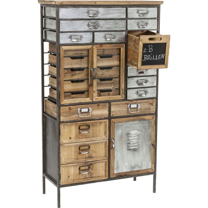 ART FACTORY - Commode industrielle en acier et pin