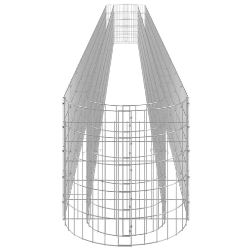 NNEVL Gabion Raised Bed Galvanised Iron 610x50x50 cm