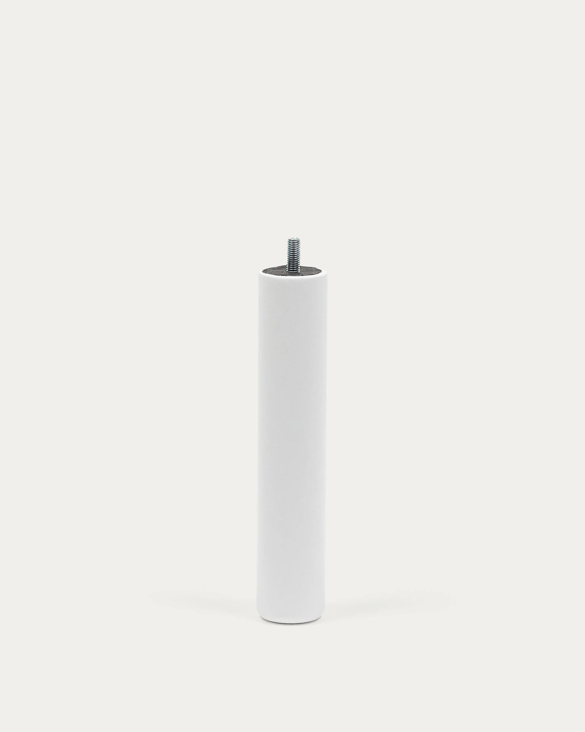 Ise mattress base leg in solid beech wood with a white finish