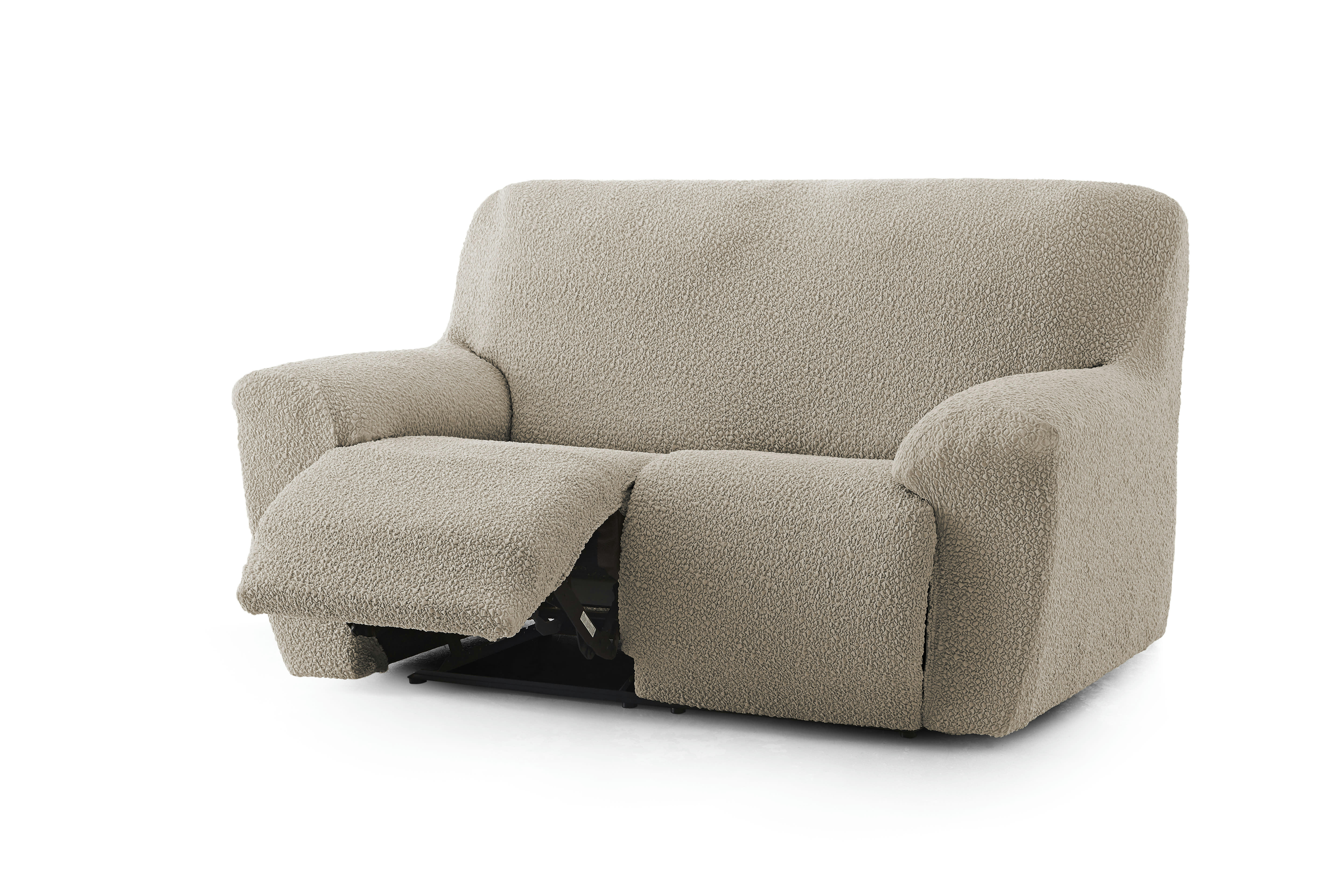 EYSA - Housse de canapé 2 places relax extensible taupe 150 - 200