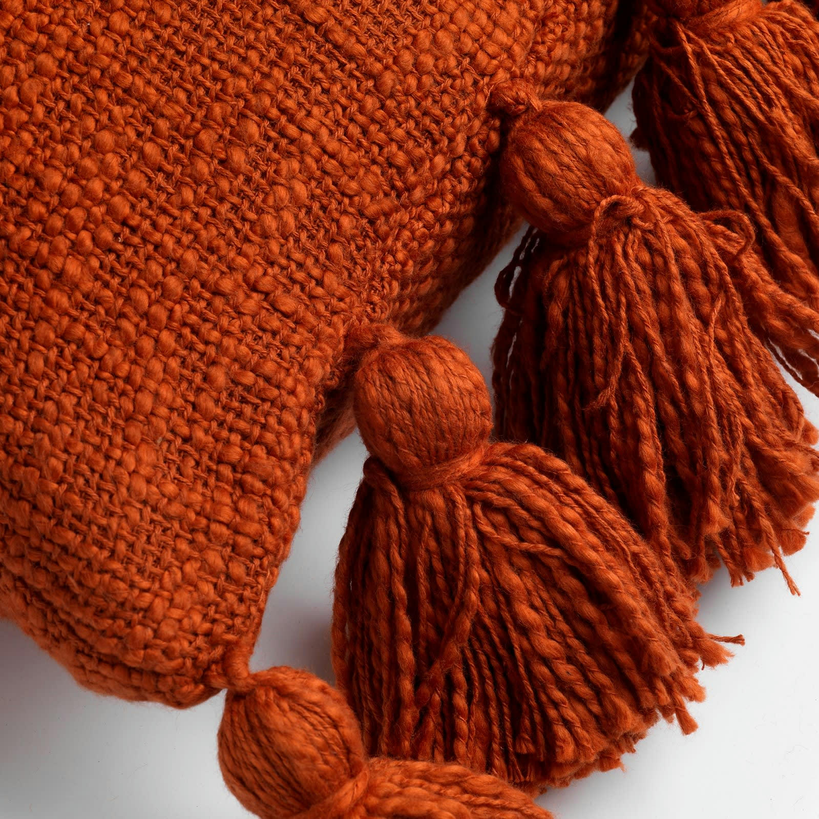 RUBY - Housse de coussin orange en coton-45x45 cm uni