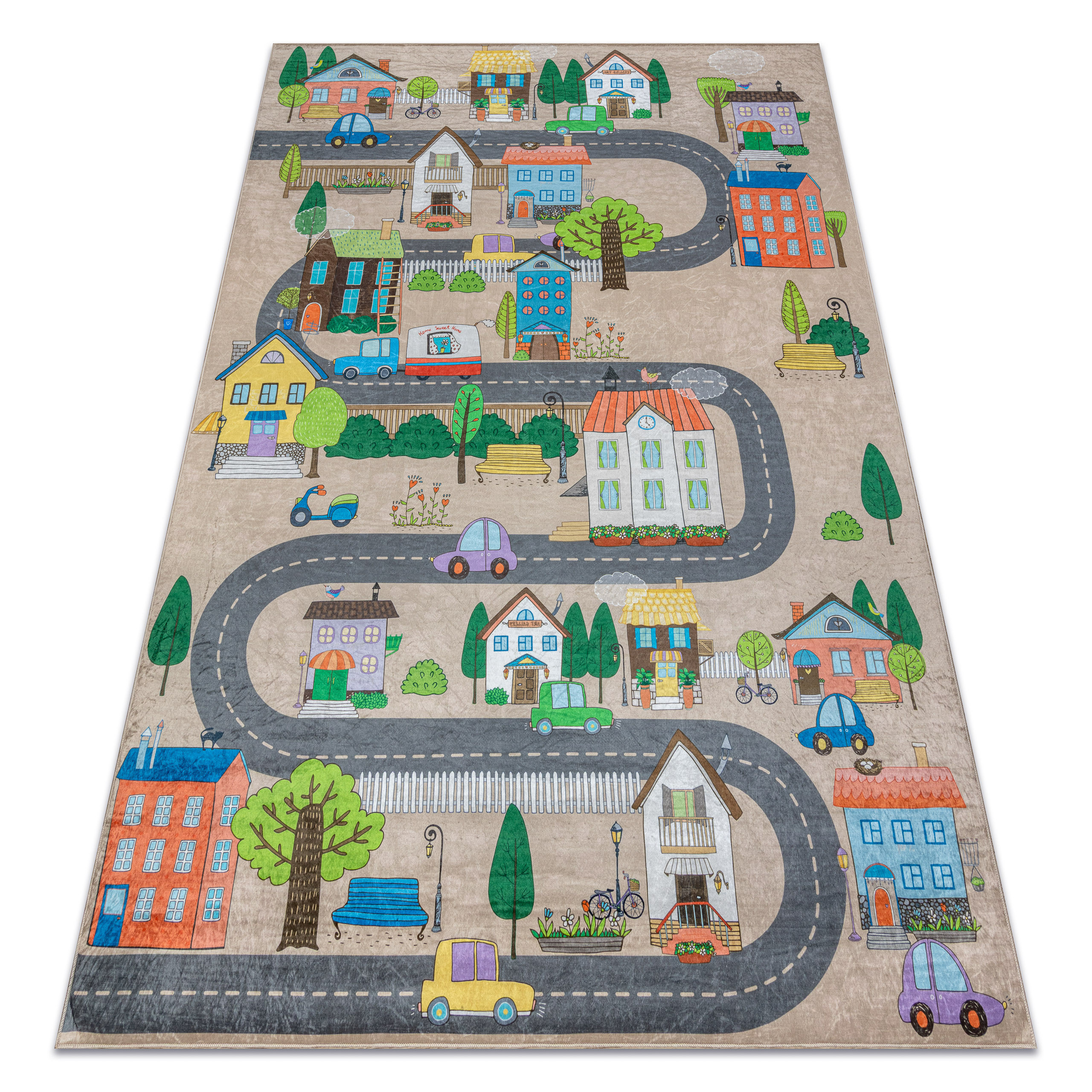 Dywan do prania BAMBINO 34600 Miasto, ulice, uliczki dla 80x150 cm