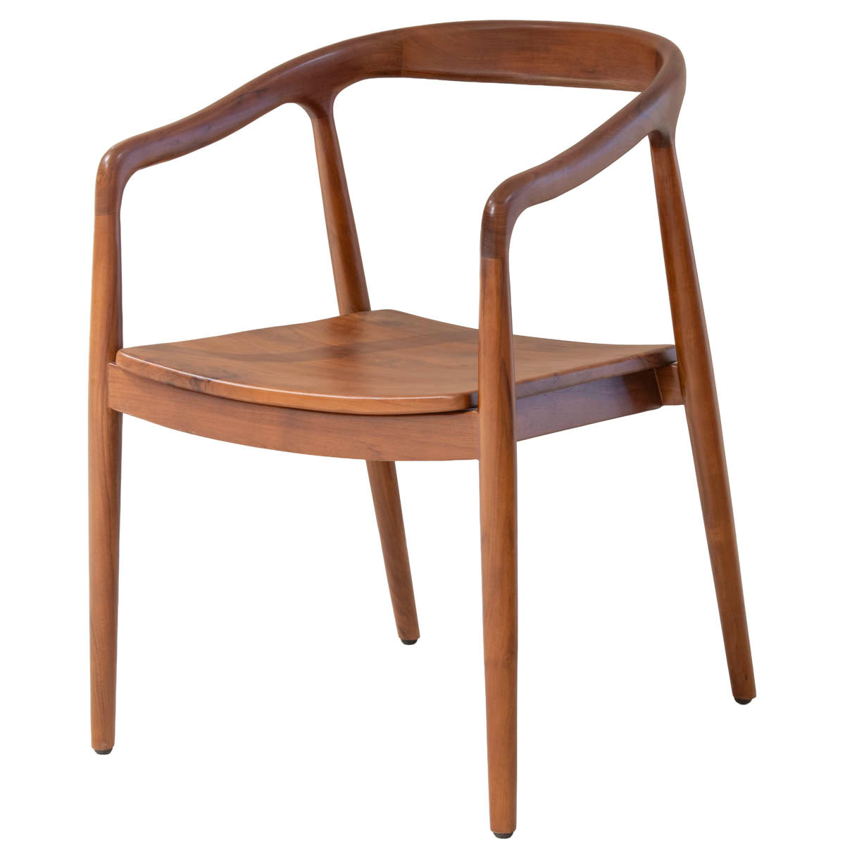 DÉJA Living Tuinstoel Lasse - Walnoot Hout - Set van 2