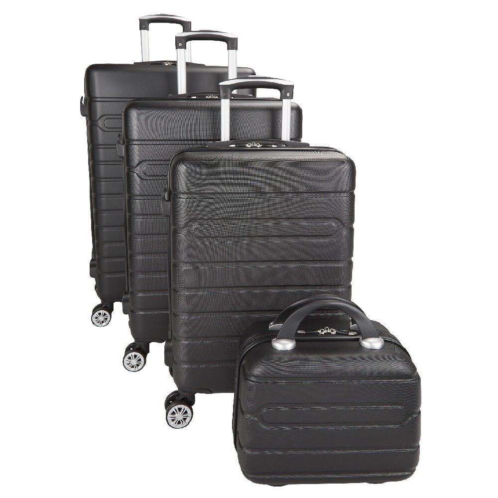 Valise plastique rigide noir H77cm
