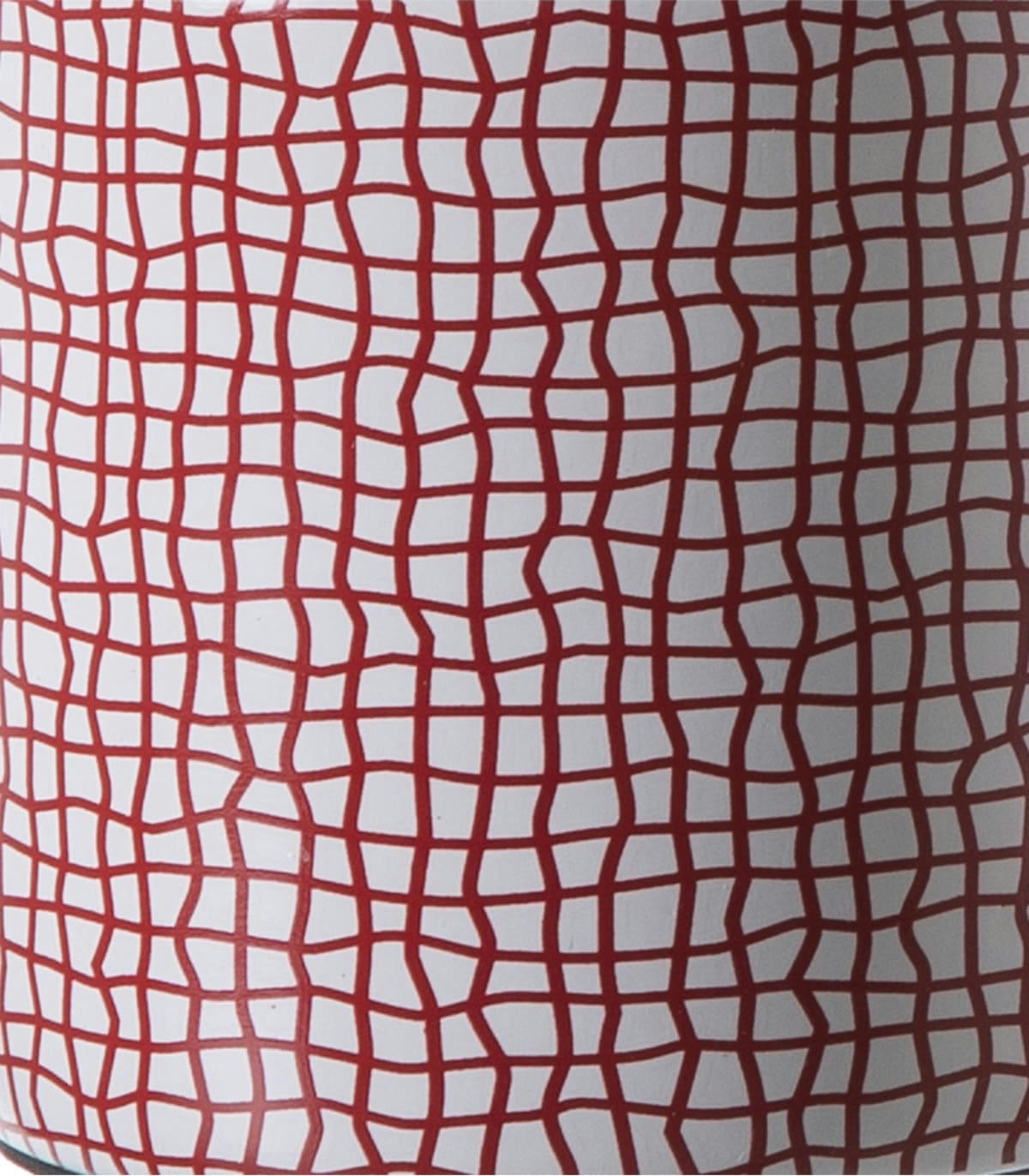 GISELE - Lampe en céramique rouge h.29 cm