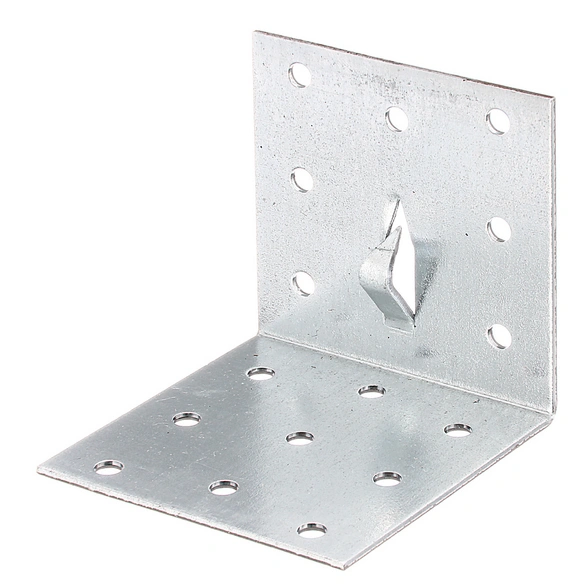 Lochplattenwinkel, BxHxL: 60 x 60 x 60 mm, Stahl, 25 Stück