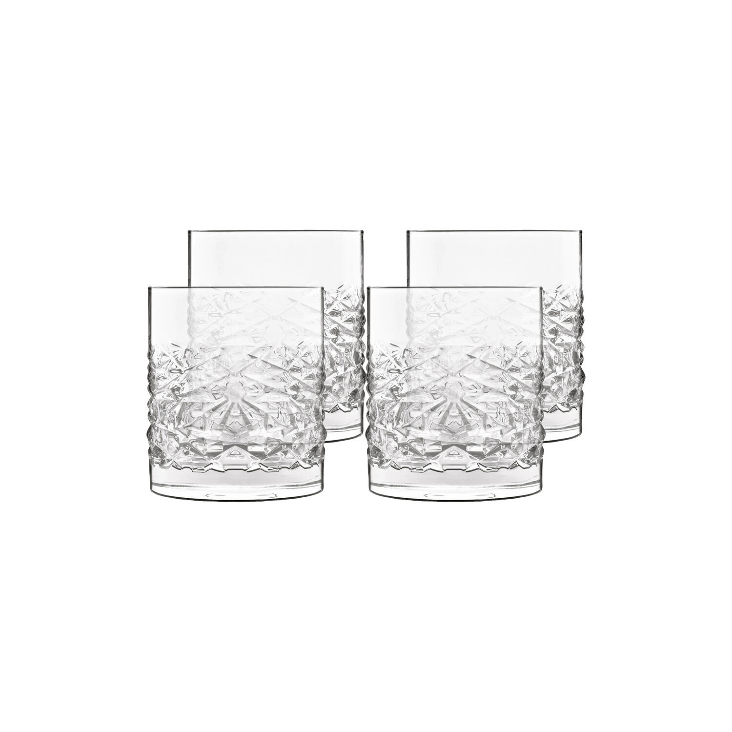 Mixology Textures Vandglas/whiskyglas 4 stk.