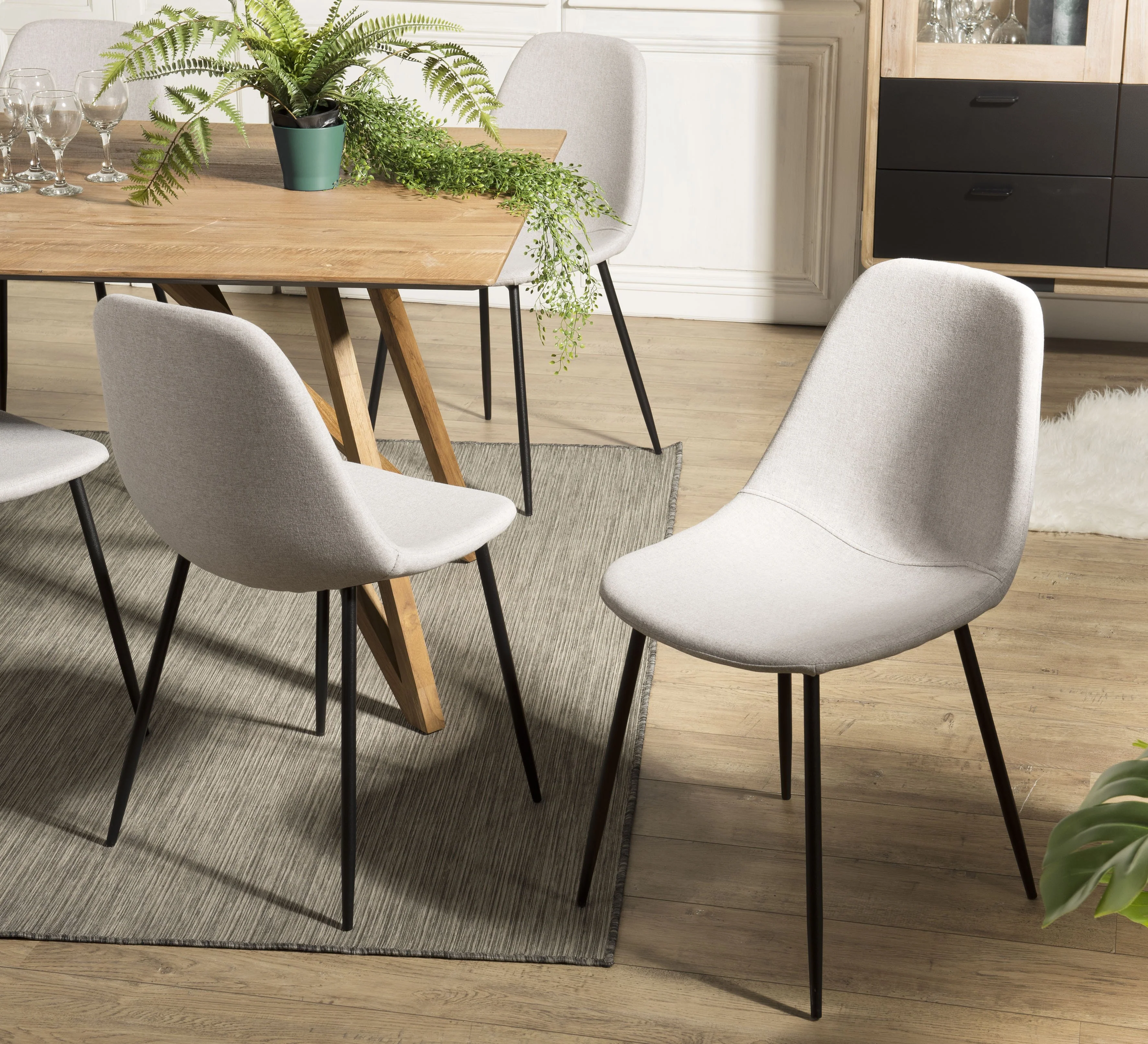 Set van 2 eetkamerstoelen Elli