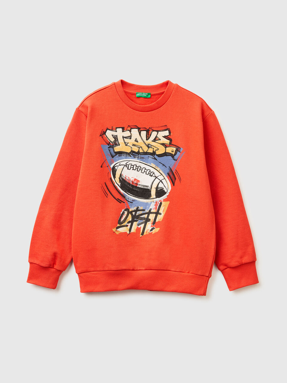 Closed sweatshirt with print