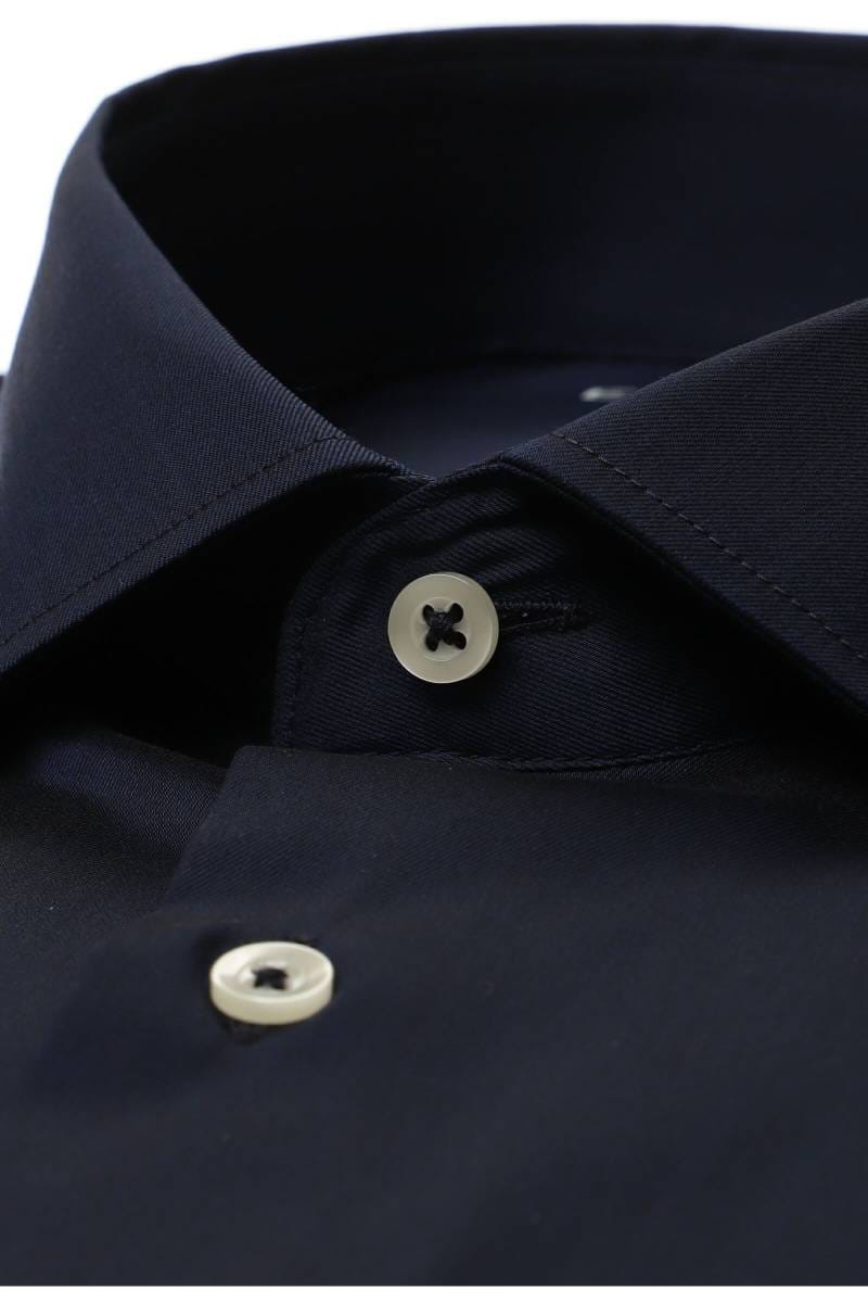 ETERNA Performance Slim Fit Tencel Hemd marine, Einfarbig