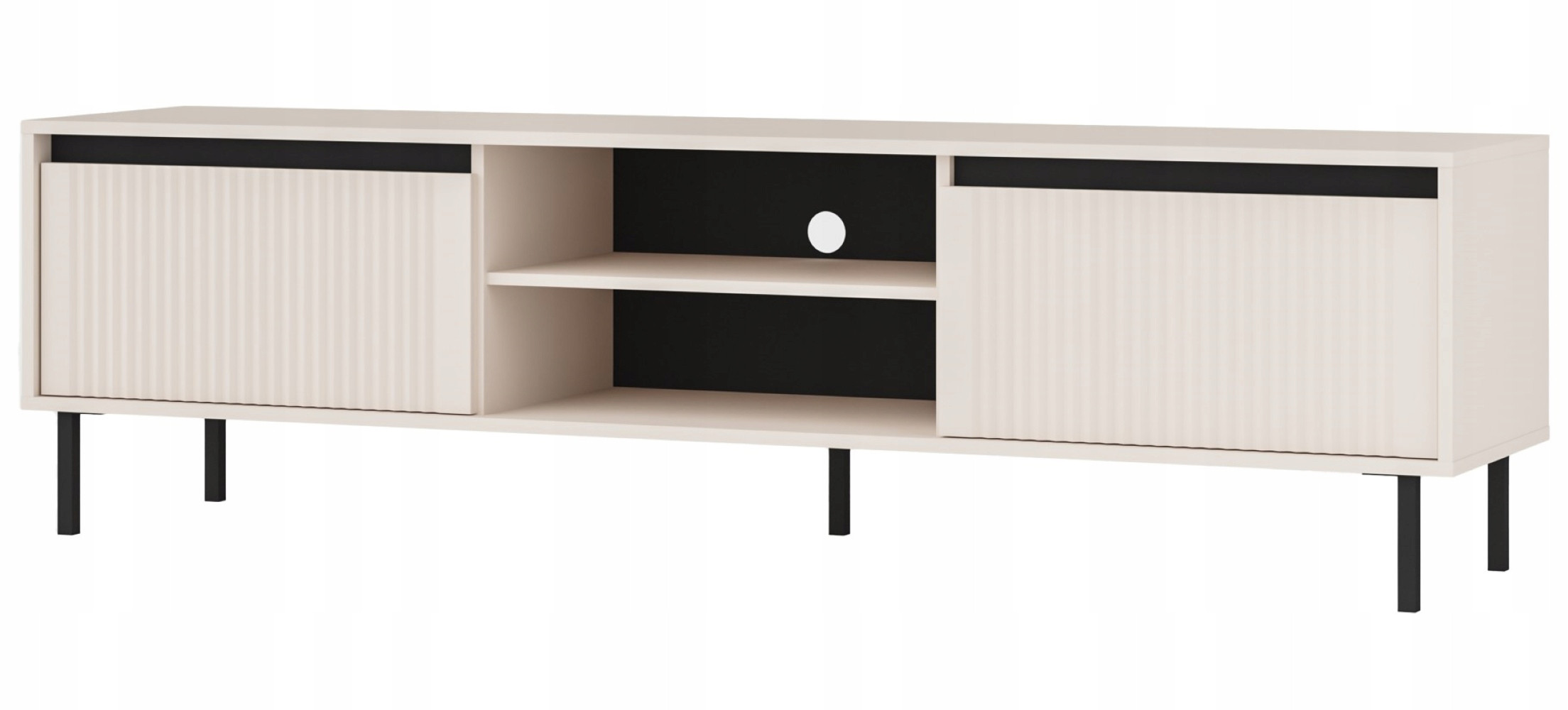 SZAFKA RTV 179 cm Pod TELEWIZOR 2s Nóżki METAL BEŻOWA OSAKA