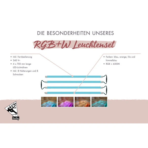Saunaleuchte, mit Fernbedienung