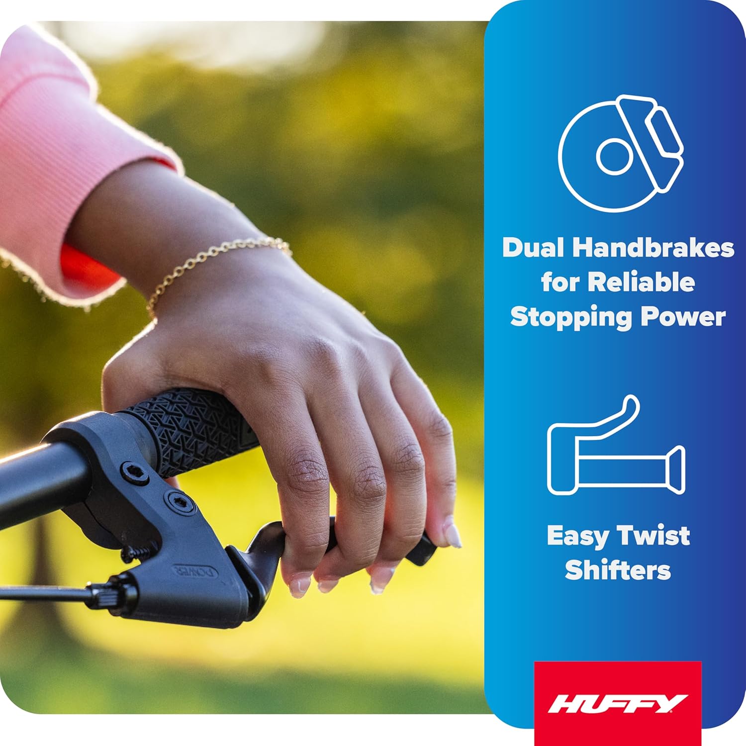 Huffy GRM Kids’ Bike, 12”/16”/20”/24”, Dual/Triple Brakes, Multi-Mode Learning & Parent Assist Handle on 12”/16”, Rider Fit Range Across Sizes: 33”–58”, Memory Foam Saddle, Multiple Color Options