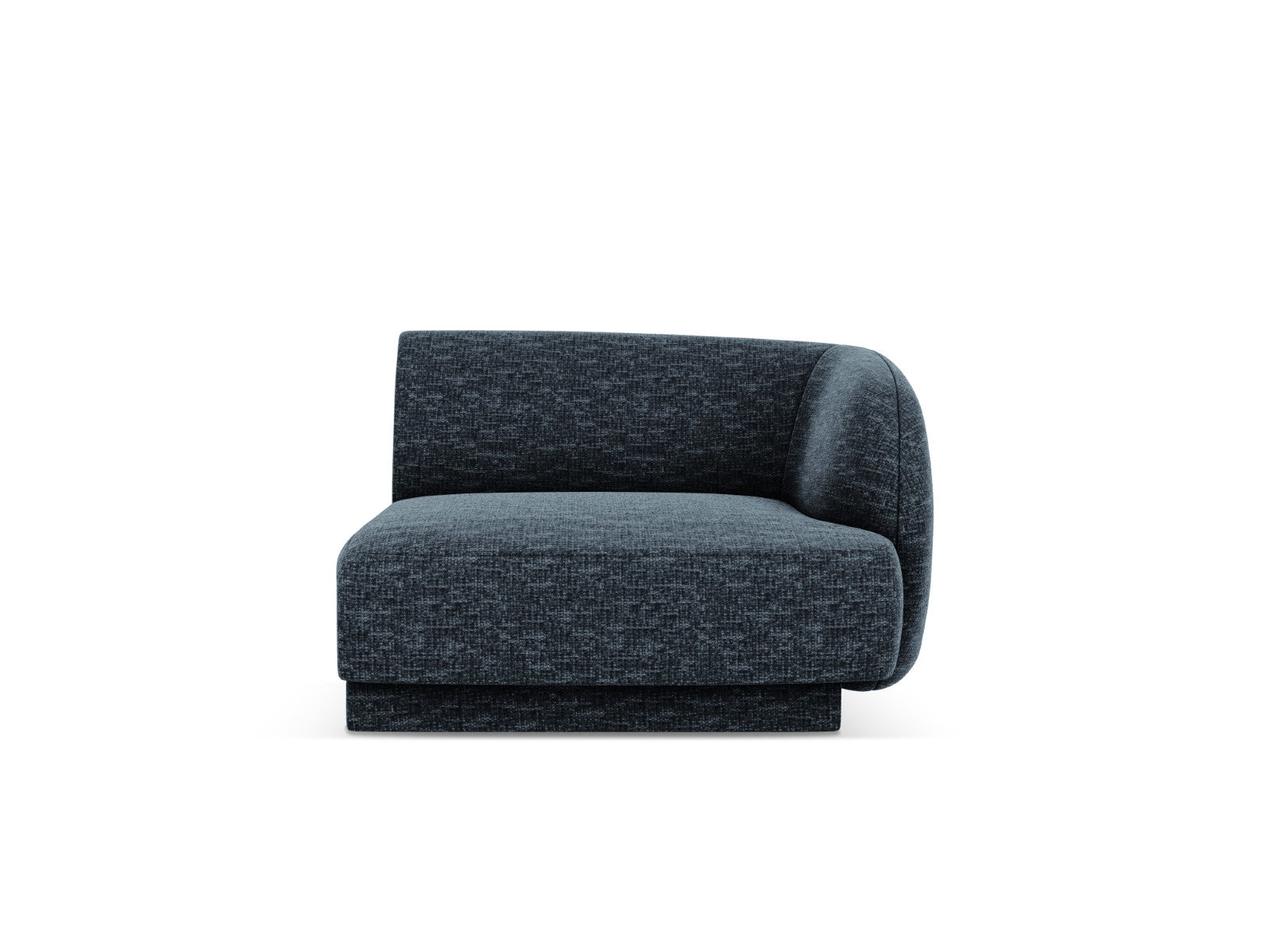 Micadoni rechter module Miley chenille koningsblauw - 90x90x70cm