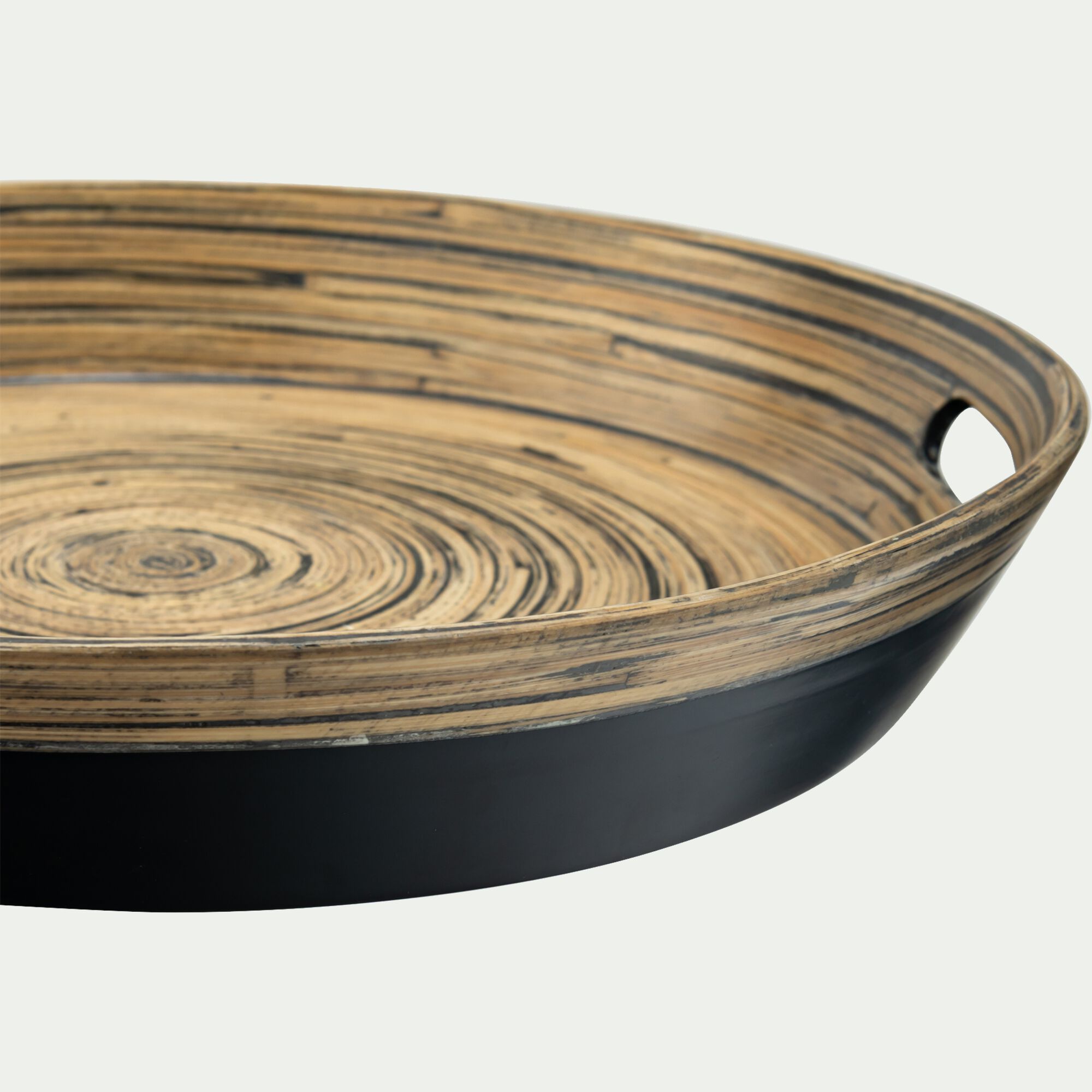 EBENE - Plateau en bambou D40cm - noir