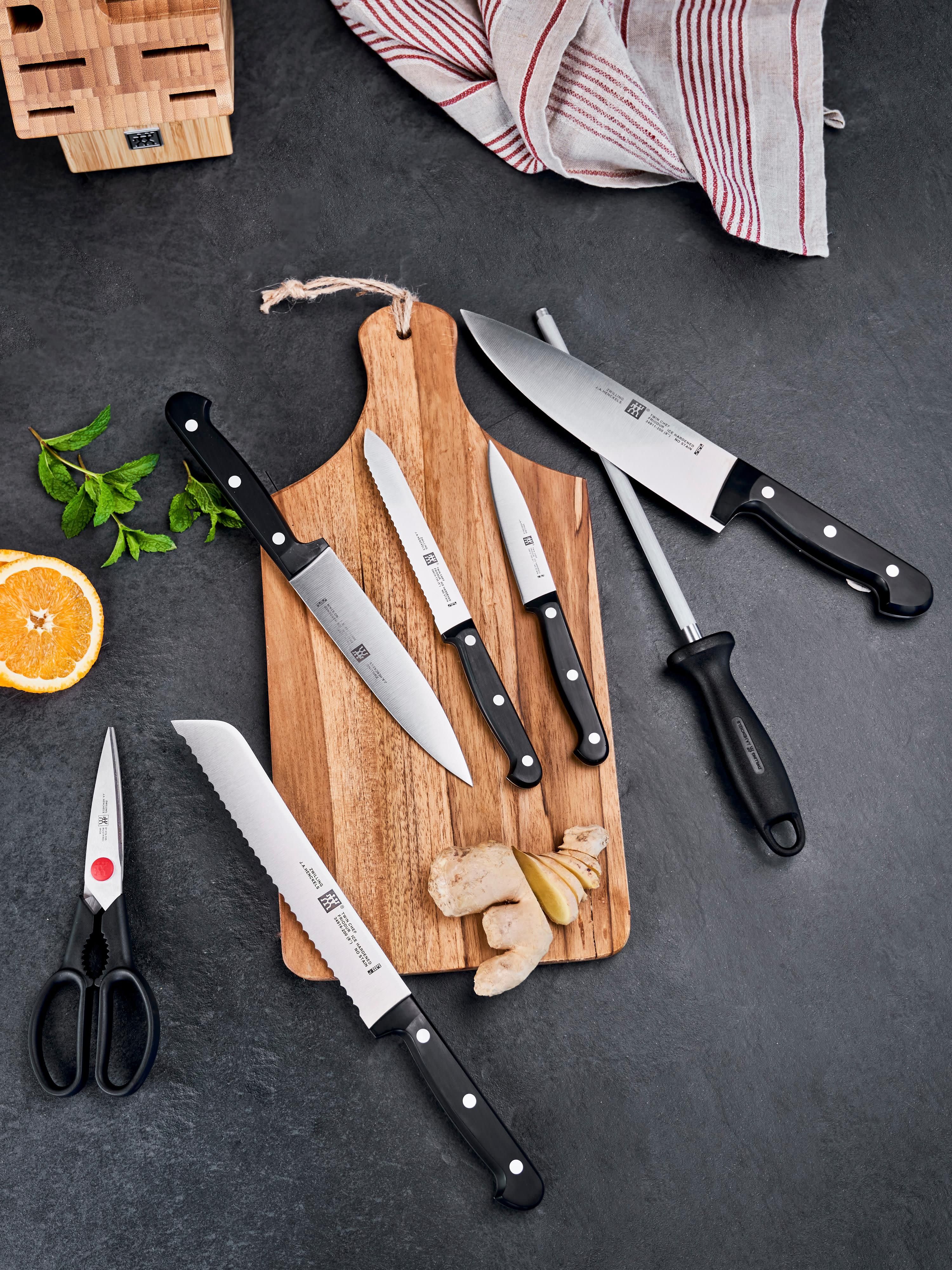 Messerblock Twin Chef aus Bambusholz, 8er-Set