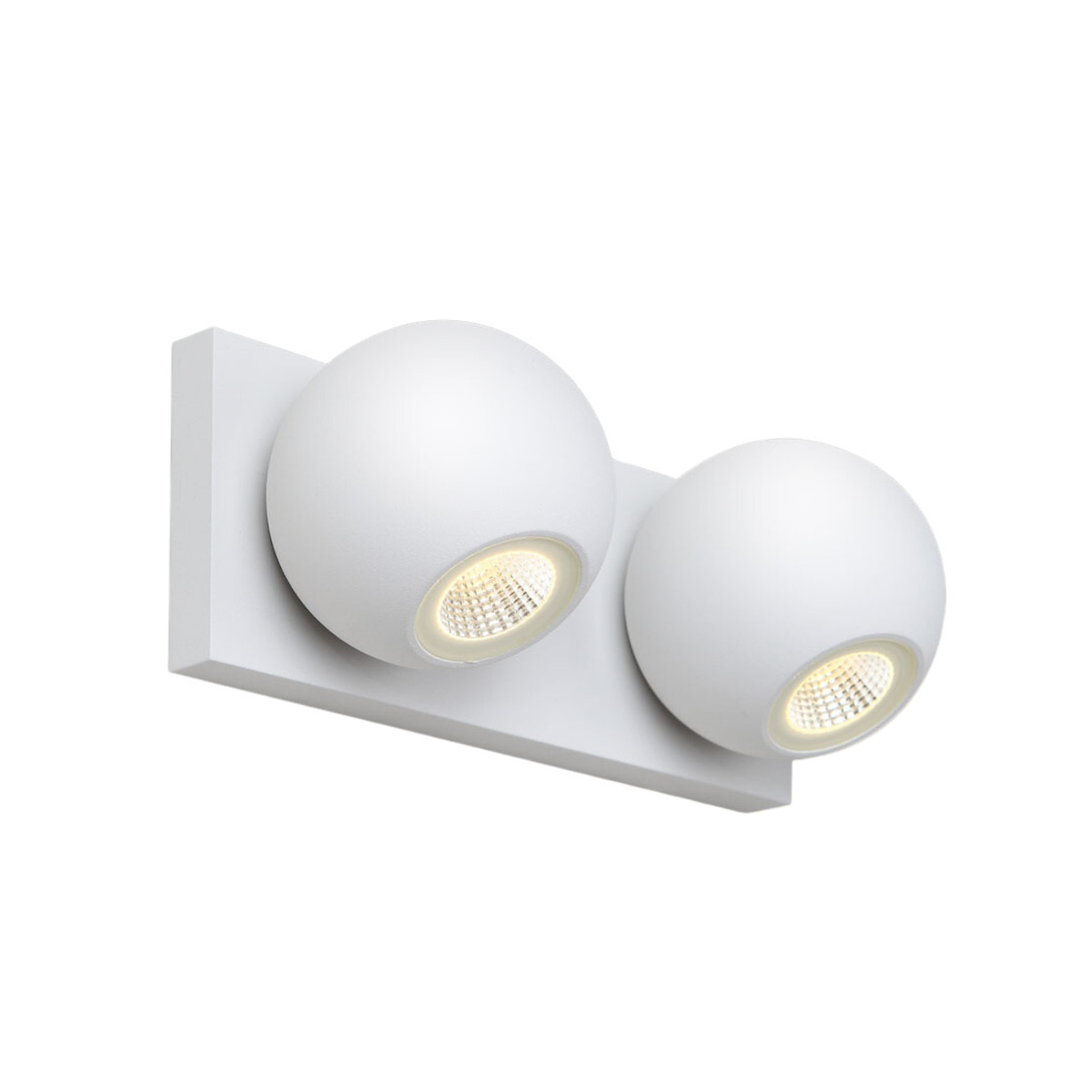 Kinkiet GOALbiały LED 2x8W 600lm wym:8x20x10cm IP20 Maxlight