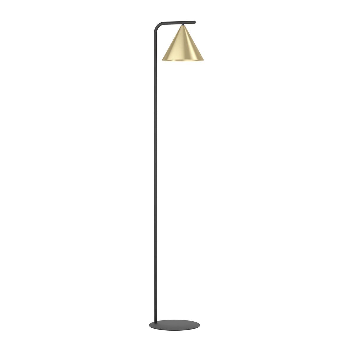 EGLO vloerlamp Narices - e27 - 162 cm - zwart/goud