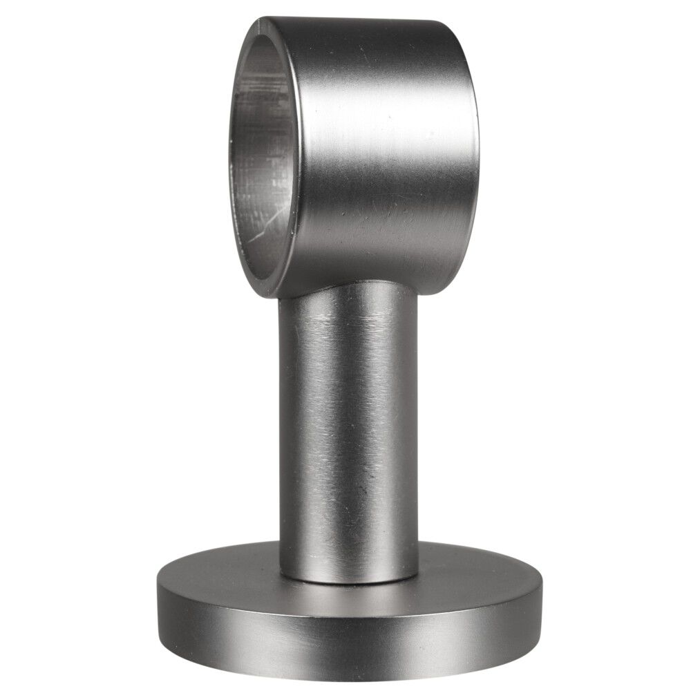 Support plafond pour tringle gris métal