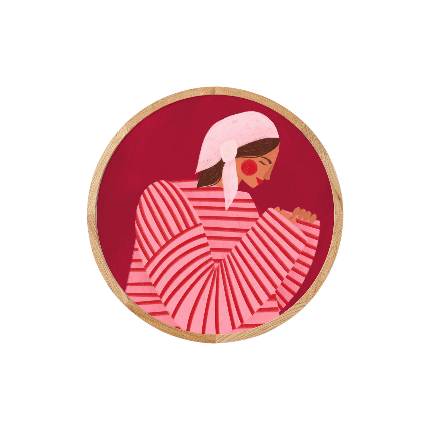 Girl in Red and Pink