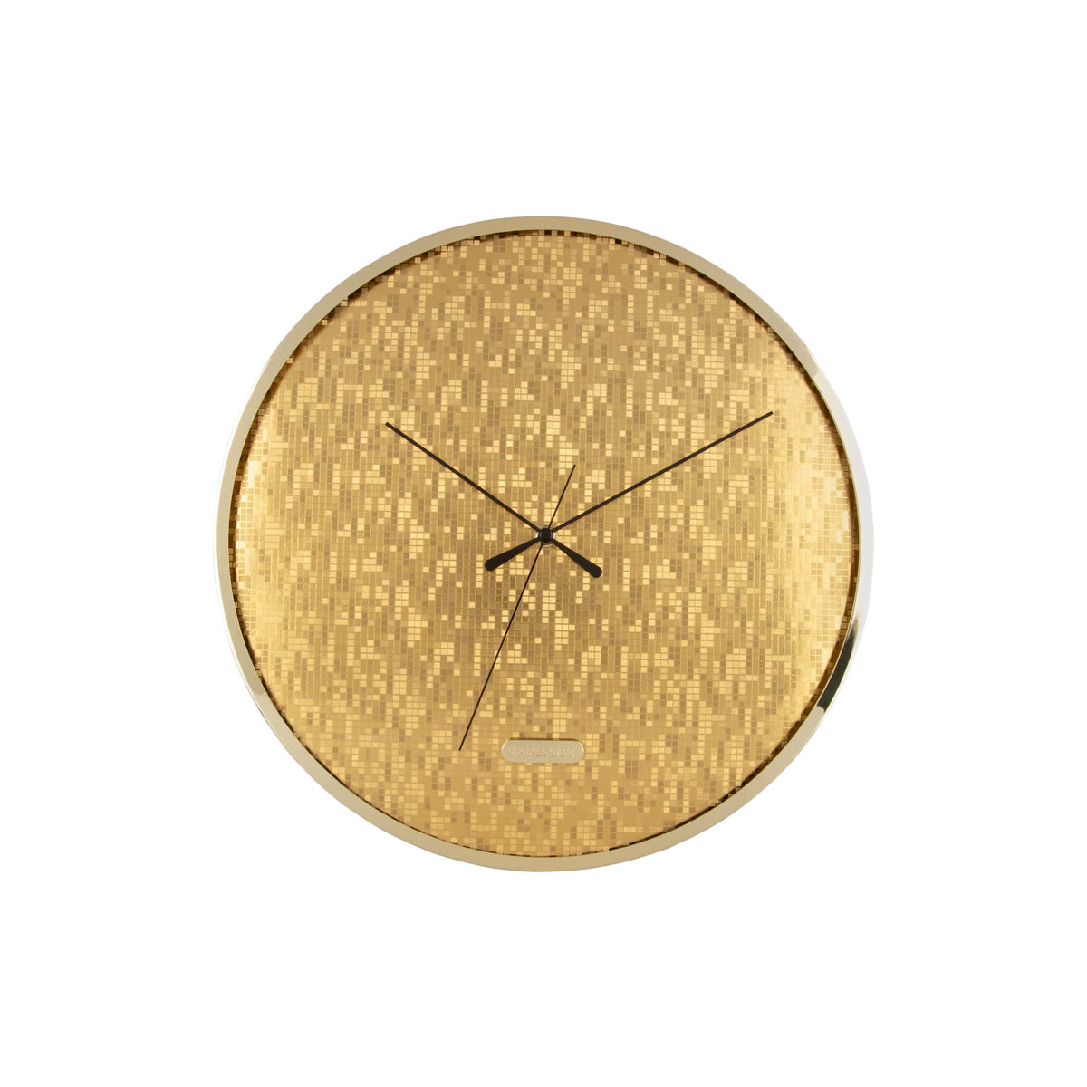 Karlsson wandklok Disco - goud - Ø40cm