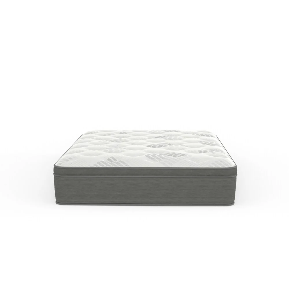 12 Hybrid Euro Top Plush Convoluted Foam Mattress