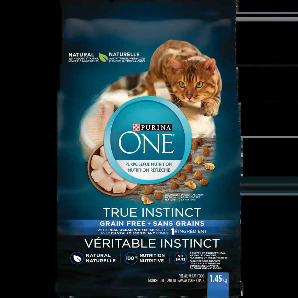 Purina ONE® True Instinct Grain Free Ocean Whitefish Dry Cat Food, 1.45-kg