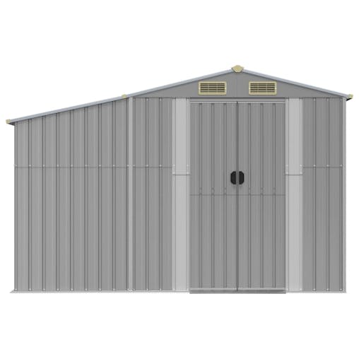 NNEVL Garden Shed Grey 277x192.5x179 cm Galvanised Steel