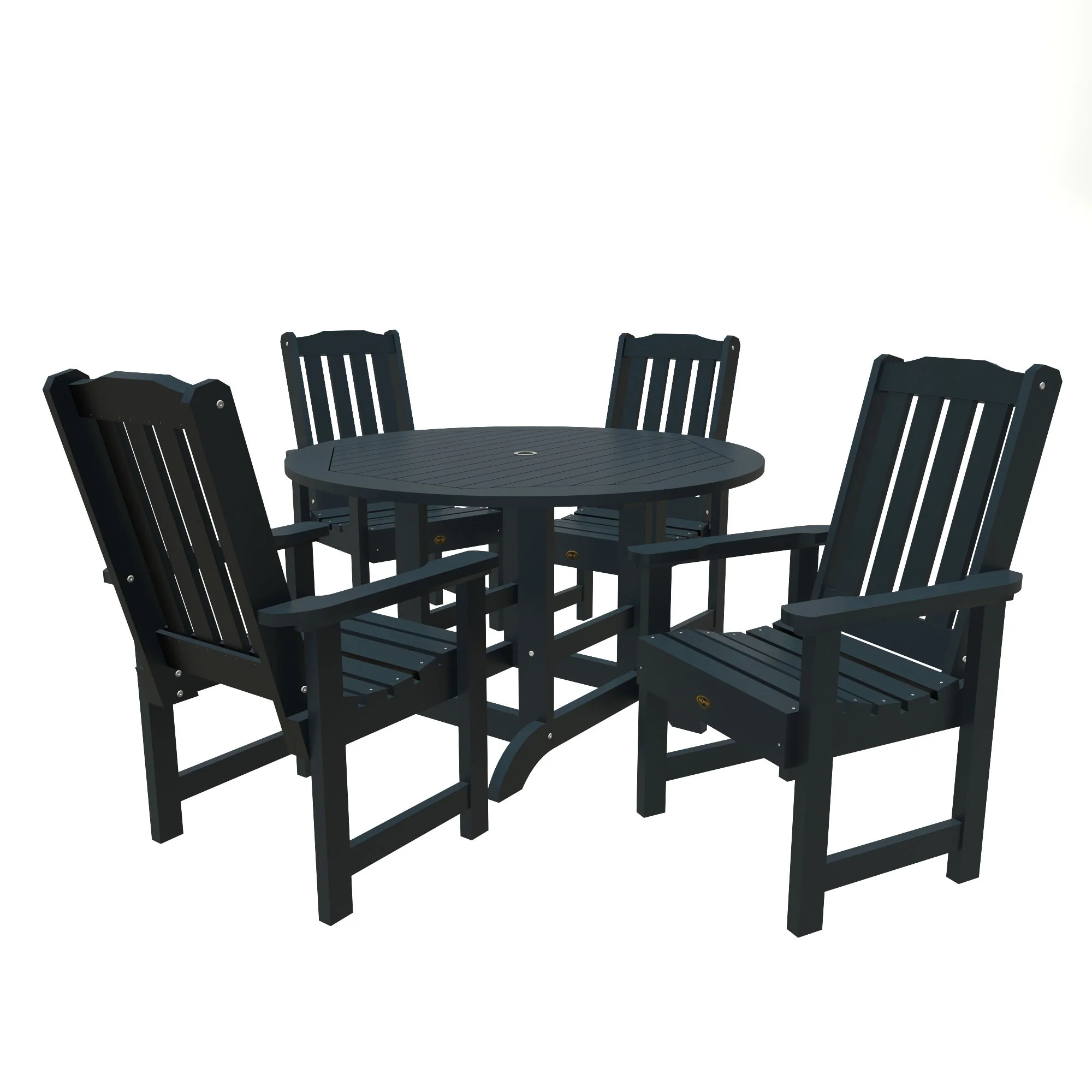 Highwood Commercial Springville Five-Piece Round Dining Set