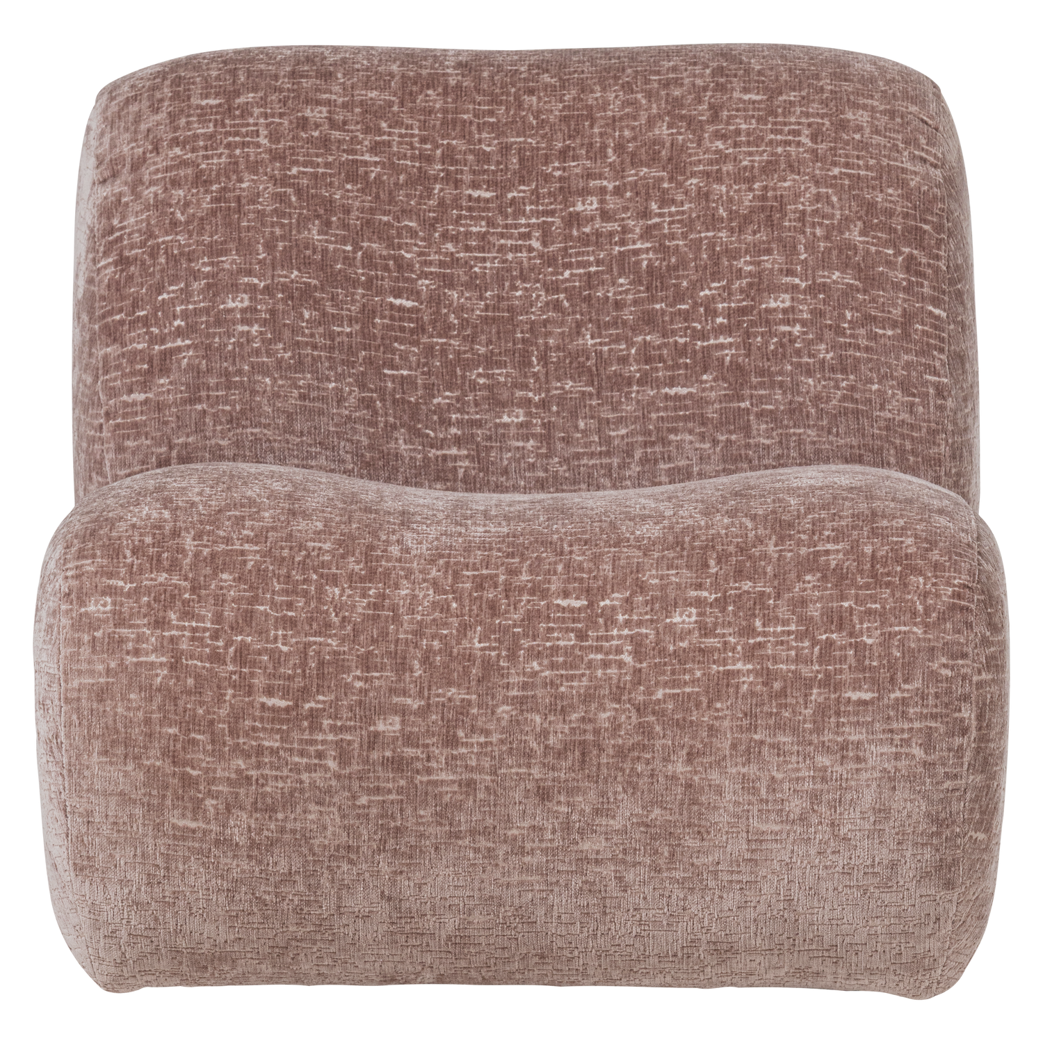 WOOOD fauteuil craquelé Nomu - Velvet - Lichtroze - 74x76x92