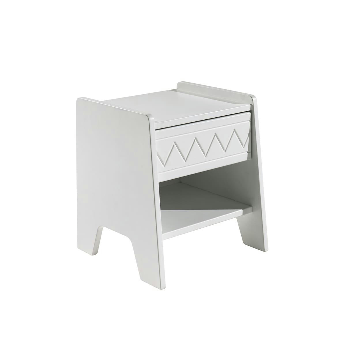 WYNNIE - Table de chevet 1 tiroir blanc