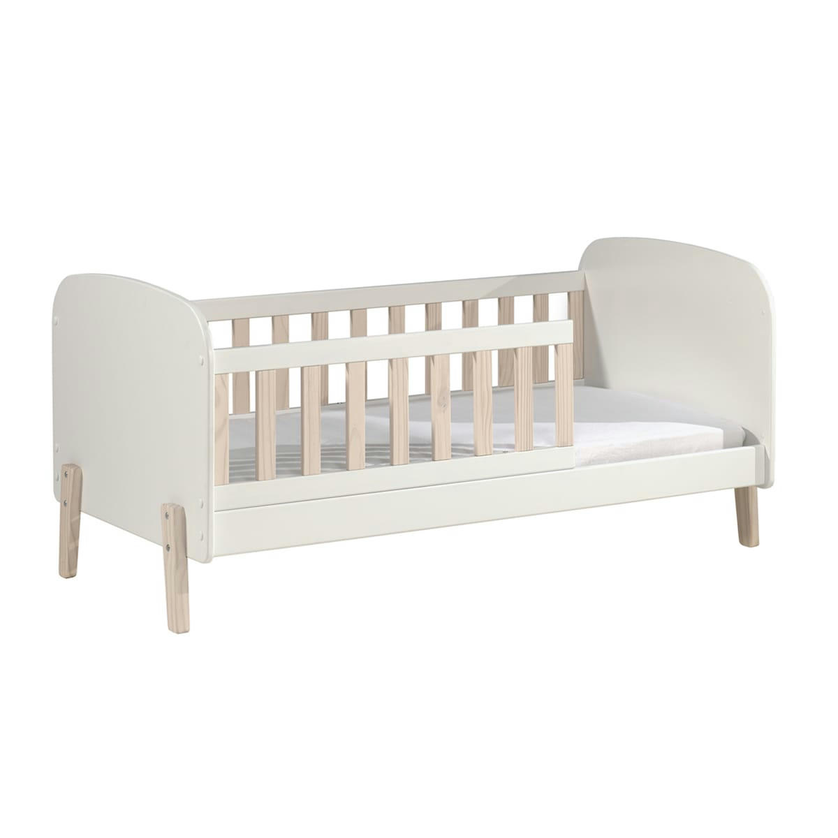 KIDDY - Lit 70x140 sommier inclus blanc