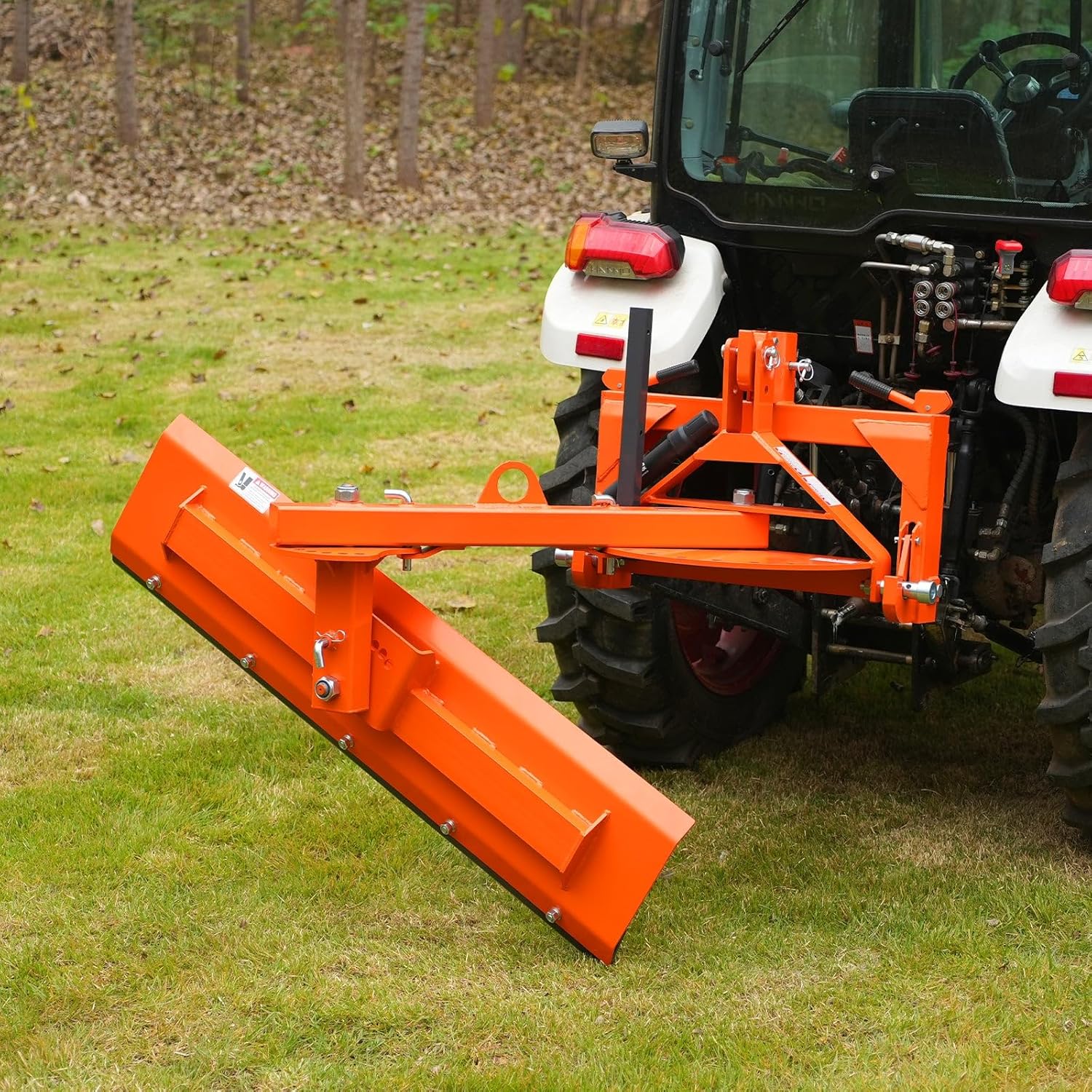 60 6-Way Adjustable Tractor Rear Blade 3-Point Hitch Attachment - 25.6 Offset & ±45° Angle  Cat.1  20-45HP  RB60S