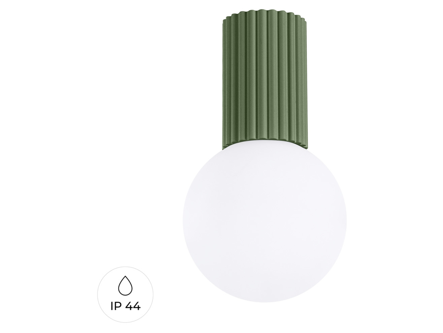 Lampa sufitowa Halo aluminiowa zielona