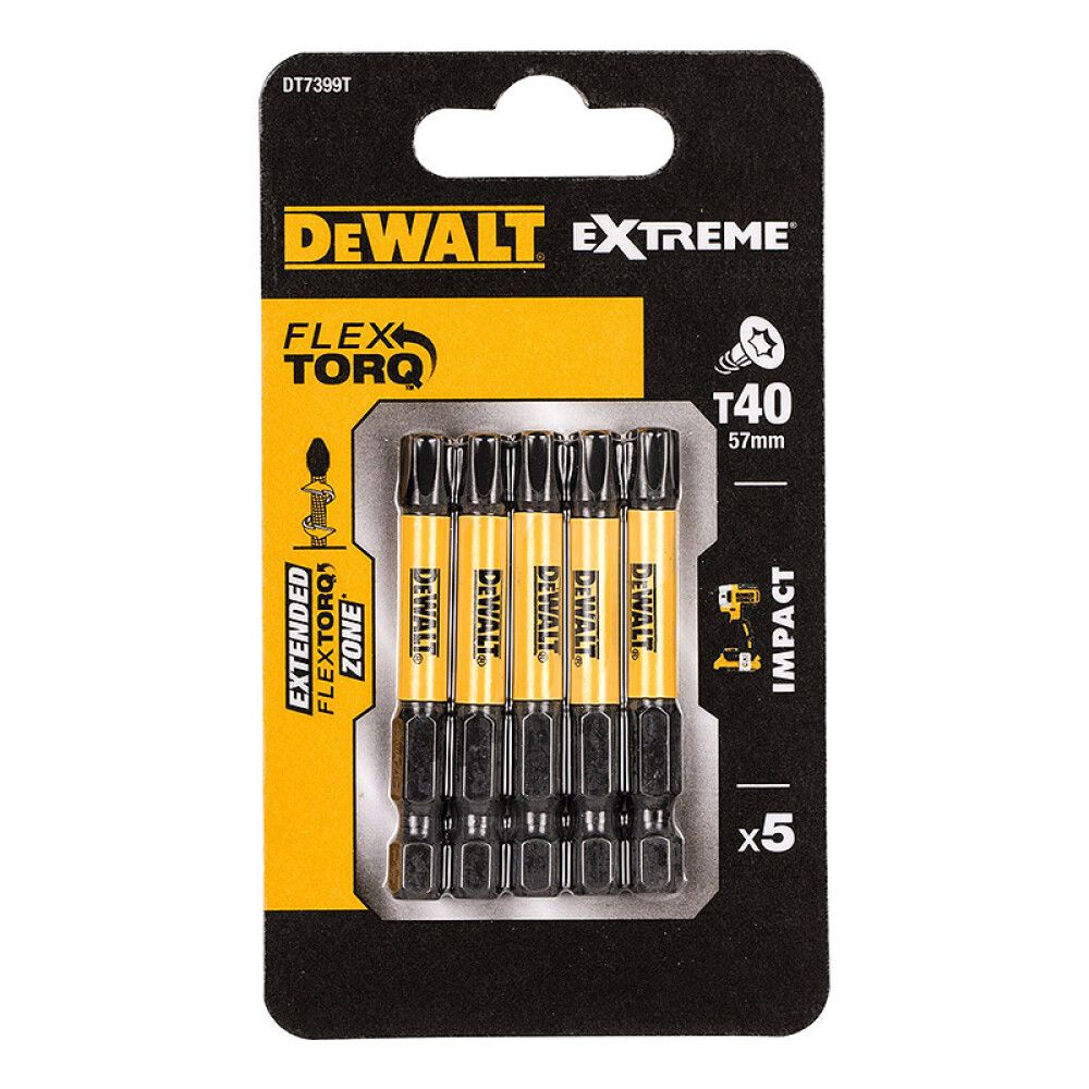 TORSJONBITS DEWALT DT7399T-QZ T40 57MM 5STK