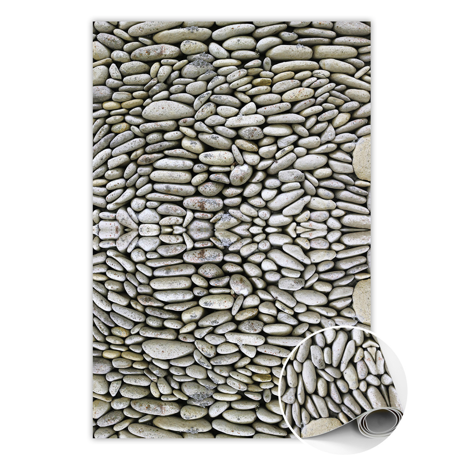 Wewnętrzny dywan winylowy Kamyczki 60 x 90 cm