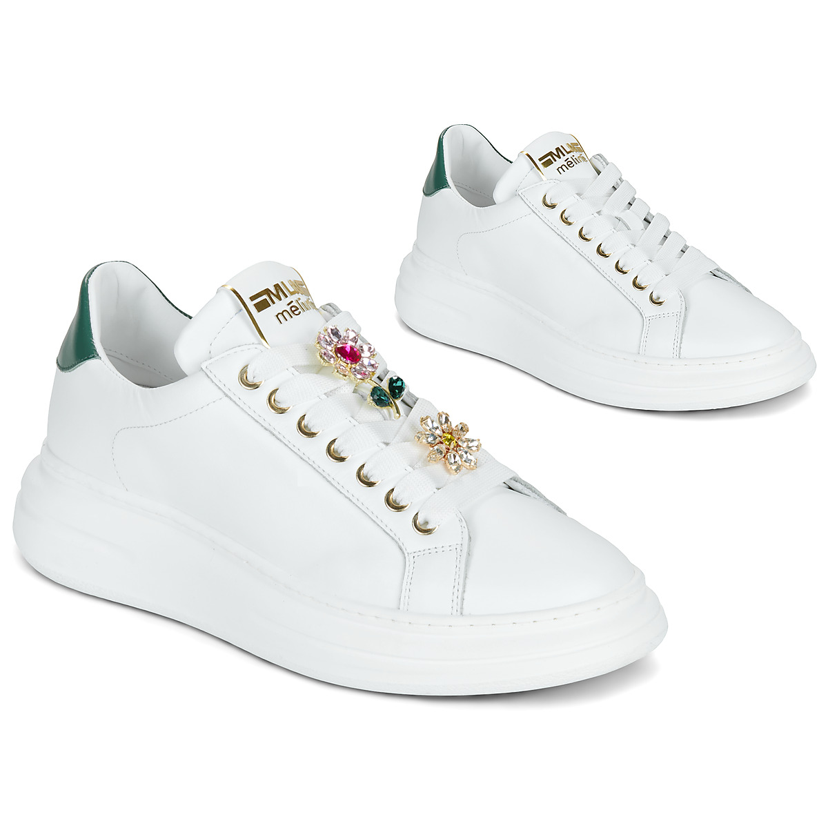 Meline - 665ACC-BI-12 - White / Flowers