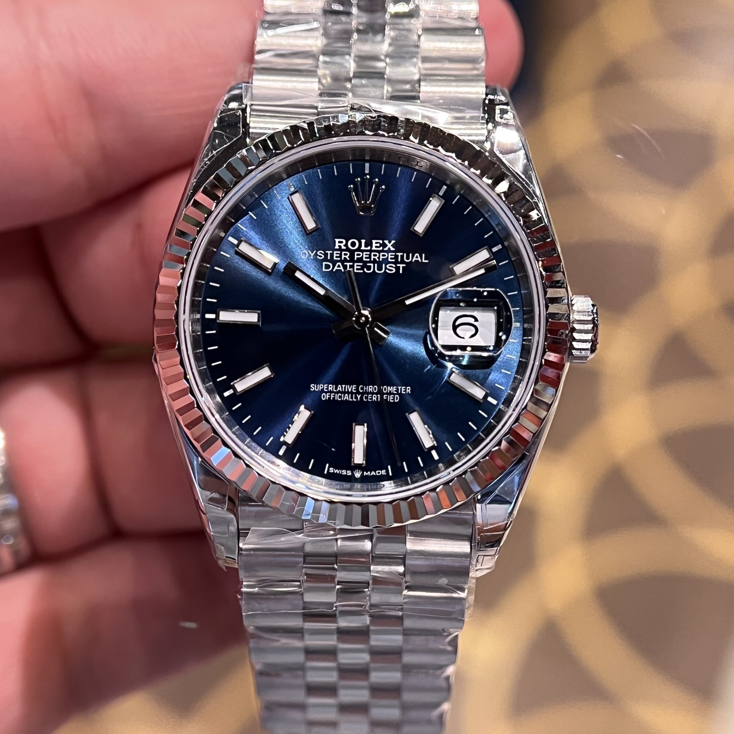 Rolex Datejust 126334 904L Steel Blue Dial 36mm Jub Super Clone