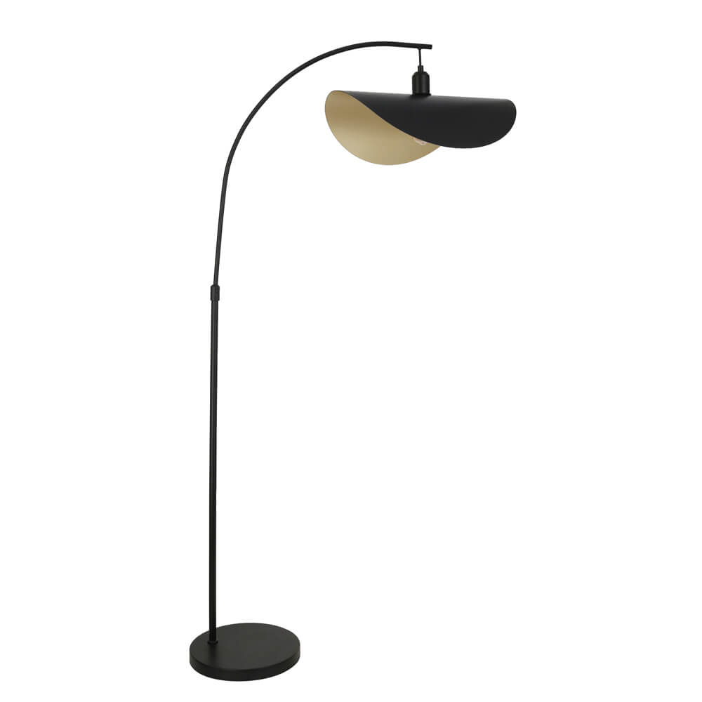 HOME DELUXE Design booglamp RONA - zwart/goud
