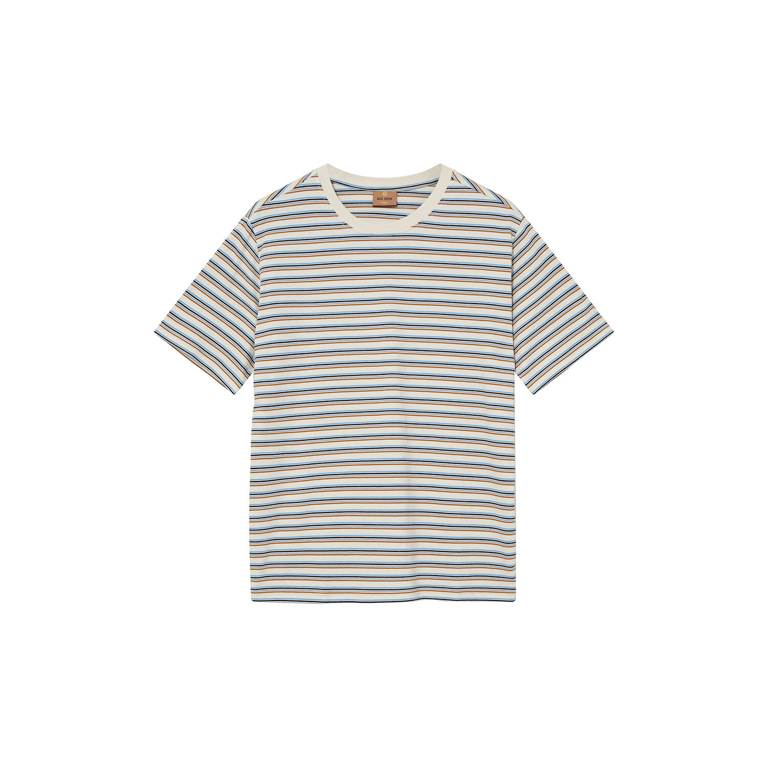 MMGDiaz Stripe O-SS Tee, ecru