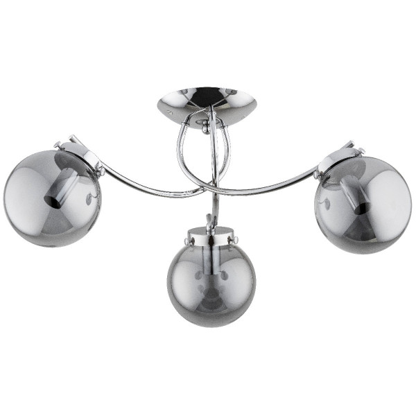 Lampa sufitowa chromowana dymiona LUCIE 3xE14x10W wym: 26x54x54 cm Alfa