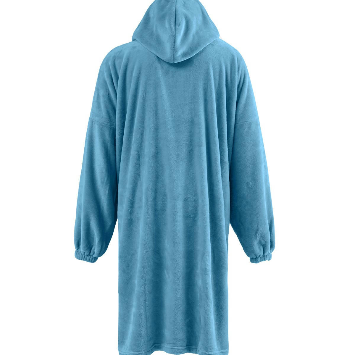 KAPRA - Poncho polaire à capuche doux & chaud  cobalt Taille Unique