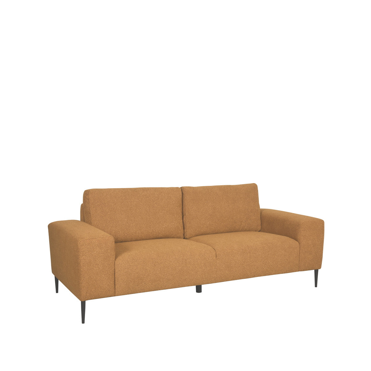 LABEL51 3-Zits Bank Ferraro - Geel Bouclé - 212x88x85cm